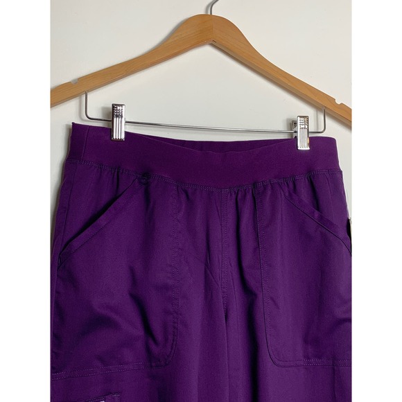 Cherokee Workwear Revolution Women's Knit Waist Cargo Scrub Pants WW110T Sz ST - Picture 3 of 9